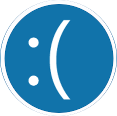 sad face taken from windows error message